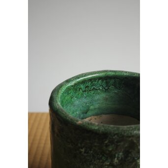 岩波其残作か 時雨火鉢 楽焼　P632 