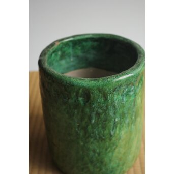 岩波其残作か 時雨火鉢 楽焼　P632 