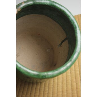 岩波其残作か 時雨火鉢 楽焼　P632 