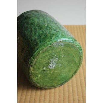 岩波其残作か 時雨火鉢 楽焼　P632 