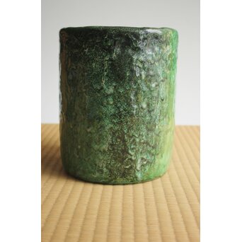 岩波其残作か 時雨火鉢 楽焼　P632 