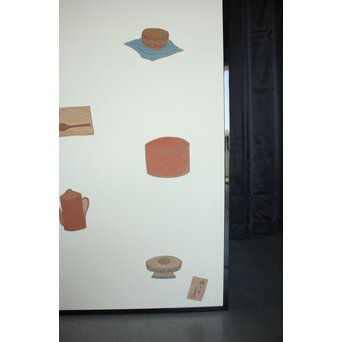 福田貂太郎 茶具 紙本屏風　Z803 