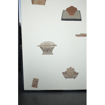 福田貂太郎 茶具 紙本屏風　Z803 