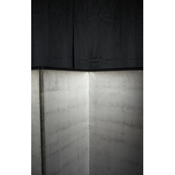 中浜松香 蘆に雁 銀屏風 水墨 八曲一双　Z806 