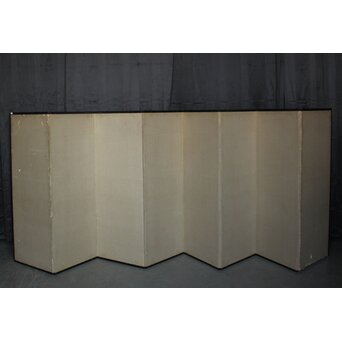 中浜松香 蘆に雁 銀屏風 水墨 八曲一双　Z806 