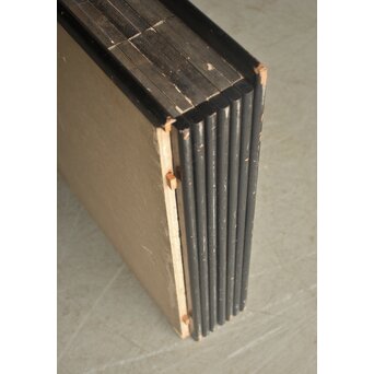 中浜松香 蘆に雁 銀屏風 水墨 八曲一双　Z806 