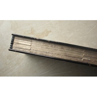 中浜松香 蘆に雁 銀屏風 水墨 八曲一双　Z806 