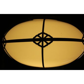 銅巻装飾 オーバル型照明　A547 