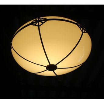 銅巻装飾 オーバル型照明　A547 