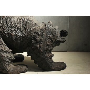 北海道民藝 木彫 大型 熊　X632 