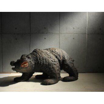 北海道民藝 木彫 大型 熊　X632