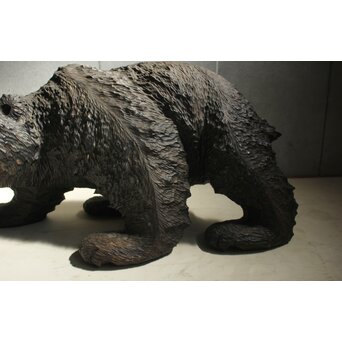北海道民藝 木彫 大型 熊　X632 