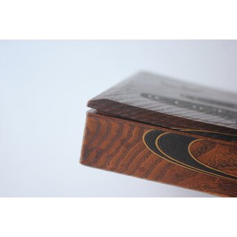 柴田是真孫弟子 高井泰令 蒔絵硯箱　Q402 