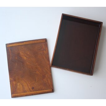 柴田是真孫弟子 高井泰令 蒔絵硯箱　Q402 