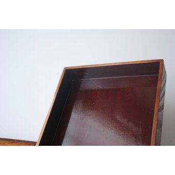 柴田是真孫弟子 高井泰令 蒔絵硯箱　Q402 