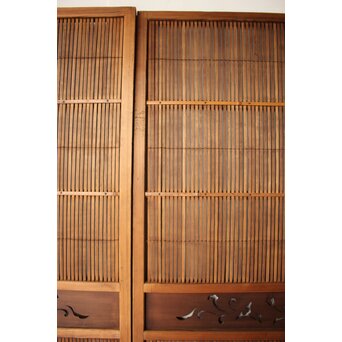 簾戸風格子戸 2枚1組　L1204 