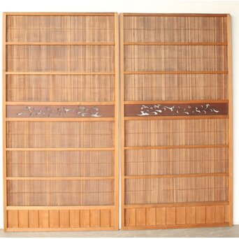 簾戸風格子戸 2枚1組　L1204 ウラ