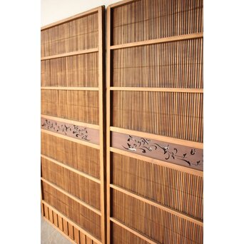 簾戸風格子戸 2枚1組　L1204 