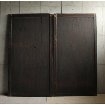 時代板戸 一枚板 2枚1組　B1119