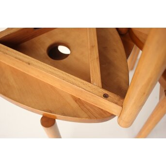 秋田木工 三角 スタッキングスツール 4脚1組　X633 