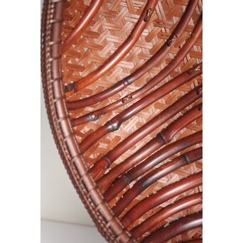 田中篁斎 条紋花籠　U405 