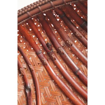 田中篁斎 条紋花籠　U405 