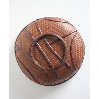 田中篁斎 条紋花籠　U405 