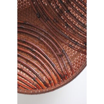 田中篁斎 条紋花籠　U405 