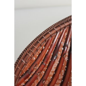 田中篁斎 条紋花籠　U405 