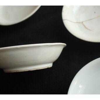 白呉須 白南京 呉須手皿 7枚1組　P633 