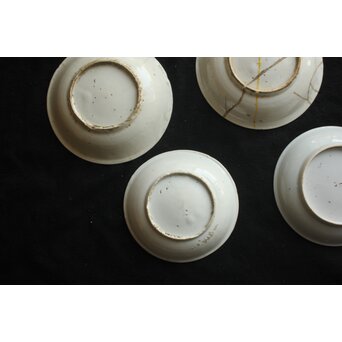 白呉須 白南京 呉須手皿 7枚1組　P633 