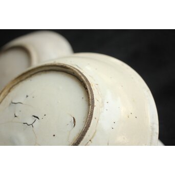 白呉須 白南京 呉須手皿 7枚1組　P633 