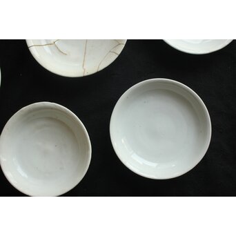 白呉須 白南京 呉須手皿 7枚1組　P633 