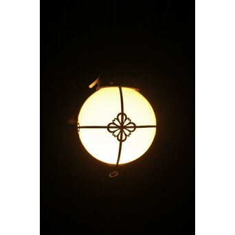 銅巻菊菱球体照明/電笠　A550 