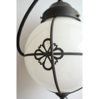 銅巻菊菱球体照明/電笠　A550 