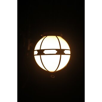 銅巻木爪紋 球体照明/電笠　A551 