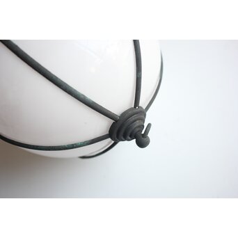 銅巻木爪紋 球体照明/電笠　A551 