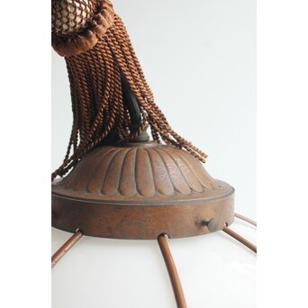 宣徳色 木爪紋 オーバル型電笠/照明　A555 