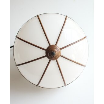 宣徳色 木爪紋 オーバル型電笠/照明　A555 