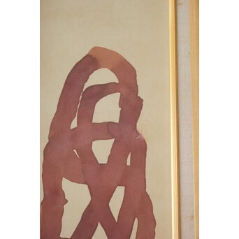 山口長男 作品 水彩 額装　Z811 