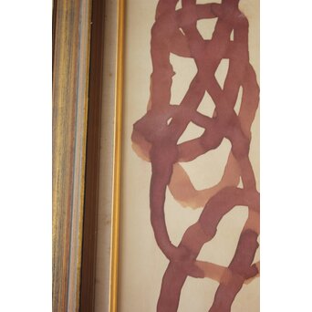 山口長男 作品 水彩 額装　Z811 