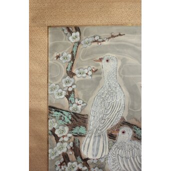 粛粲寶/しゅくさんぽう 個展作【鳩獻清香】  共箱二重箱　Z812 