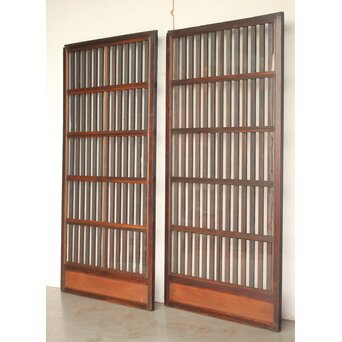 ガラス入 太格子戸 3枚1組　L1205 AB　ウラ