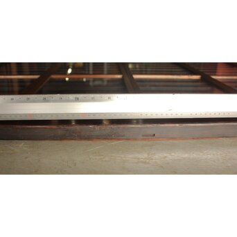 ガラス入 太格子戸 3枚1組　L1205 反りが見られる一枚