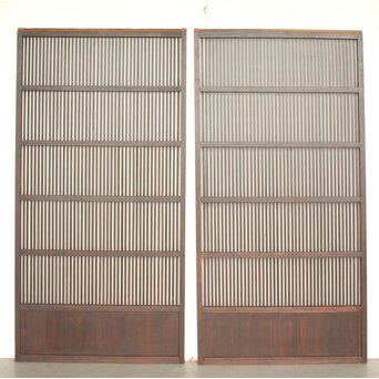 黒格子戸 4枚1組　L1207 AB　ウラ