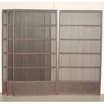 黒格子戸 4枚1組　L1207