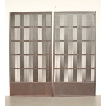 黒格子戸 4枚1組　L1207 AB　表