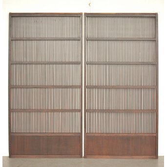 黒格子戸 4枚1組　L1207 CD　ウラ