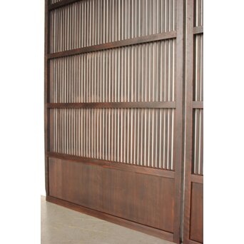 黒格子戸 4枚1組　L1207 