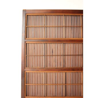 障子枠付 クリアガラス格子戸 2枚1組　L1208 